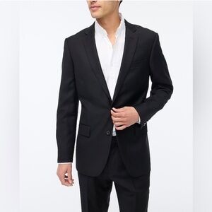 J. Crew Thompson Blazer Sports Coat Size 42 Long Black Neutral Office Classic